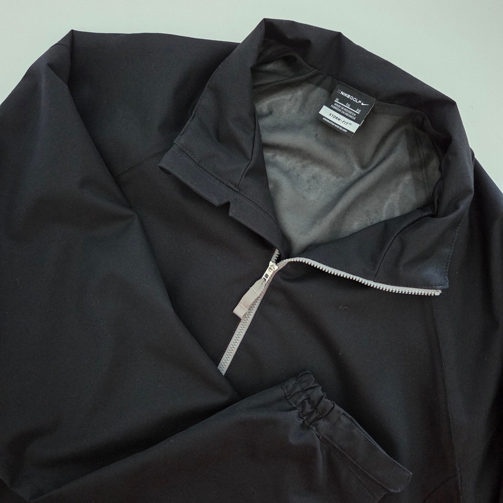 Nike Golf Storm-Fit Mens XL Black‎ Full Zip Jacket Lightweight Golf Apparel
